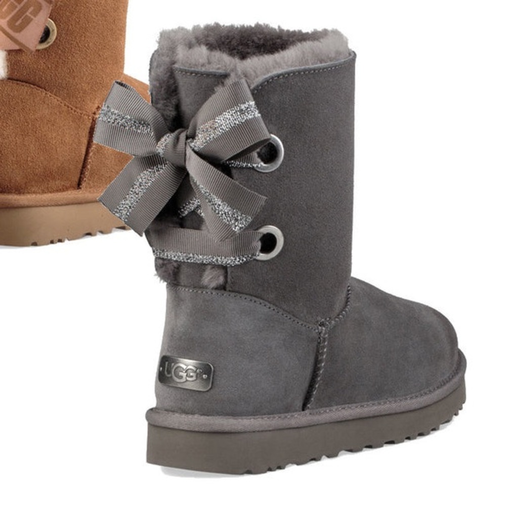 Bailey Bow Gray Boots